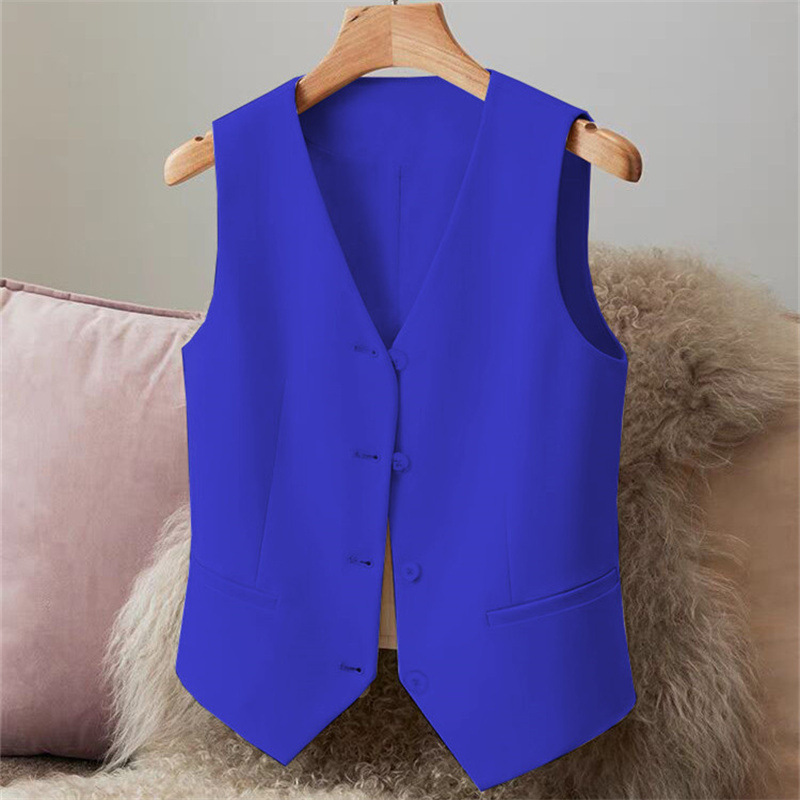 New suit vest, women's vest, spring and autumn style, slim fit, women's outfit, black short style, women's vest, small stature New suit vest, women's vest, spring and autumn style, slim fit, women's outfit, black short style, women's vest, small stature