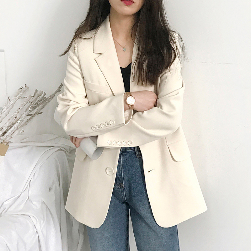 Women's new small suit jacket 2025 Korean version Spring and Autumn casual loose internet famous autumn suit top British trend