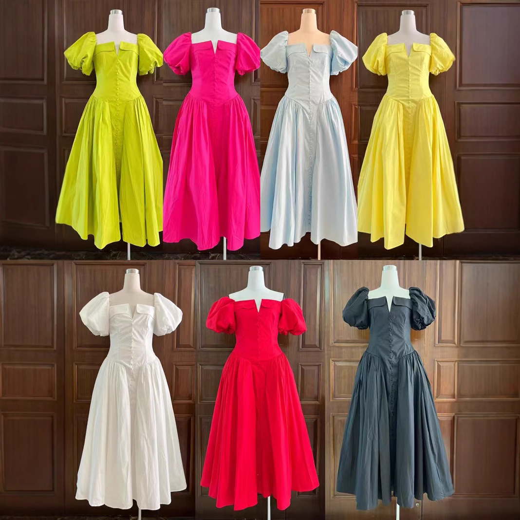 Thirteen Lines Europe and America Cross border Foreign Trade Dress Dress Dress Long Dress C2 # 0002