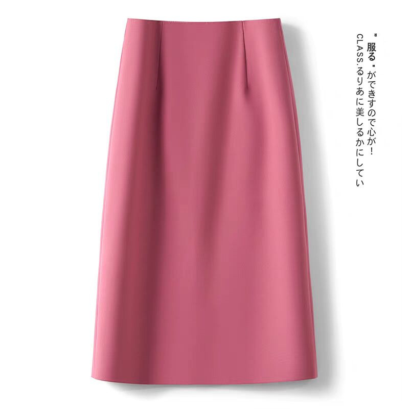 Mid length off white midi skirt for women in summer, split skirt, one-piece high waisted A-line skirt, hip hugging skirt, suit skirt Mid length off white midi skirt for women in summer, split skirt, one-piece high waisted A-line skirt, hip hugging skirt, suit skirt