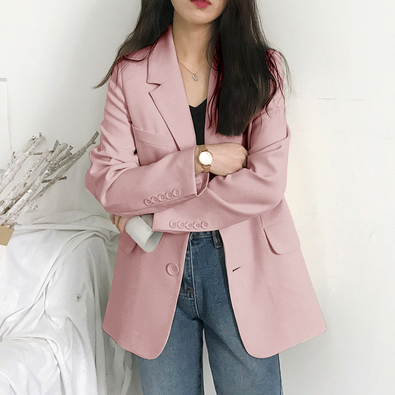Women's new small suit jacket 2025 Korean version Spring and Autumn casual loose internet famous autumn suit top British trend Women's new small suit jacket 2025 Korean version Spring and Autumn casual loose internet famous autumn suit top British trend