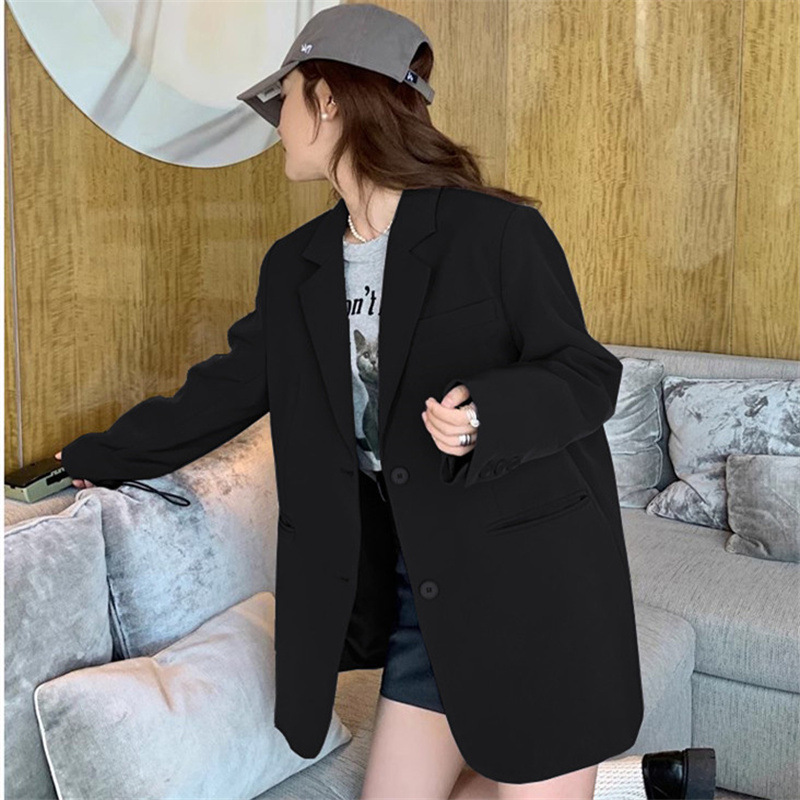 Grey suit jacket for women in Spring and Autumn 2025, new style for spring, high-end and casual, small and short Korean style design suit Grey suit jacket for women in Spring and Autumn 2025, new style for spring, high-end and casual, small and short Korean style design suit