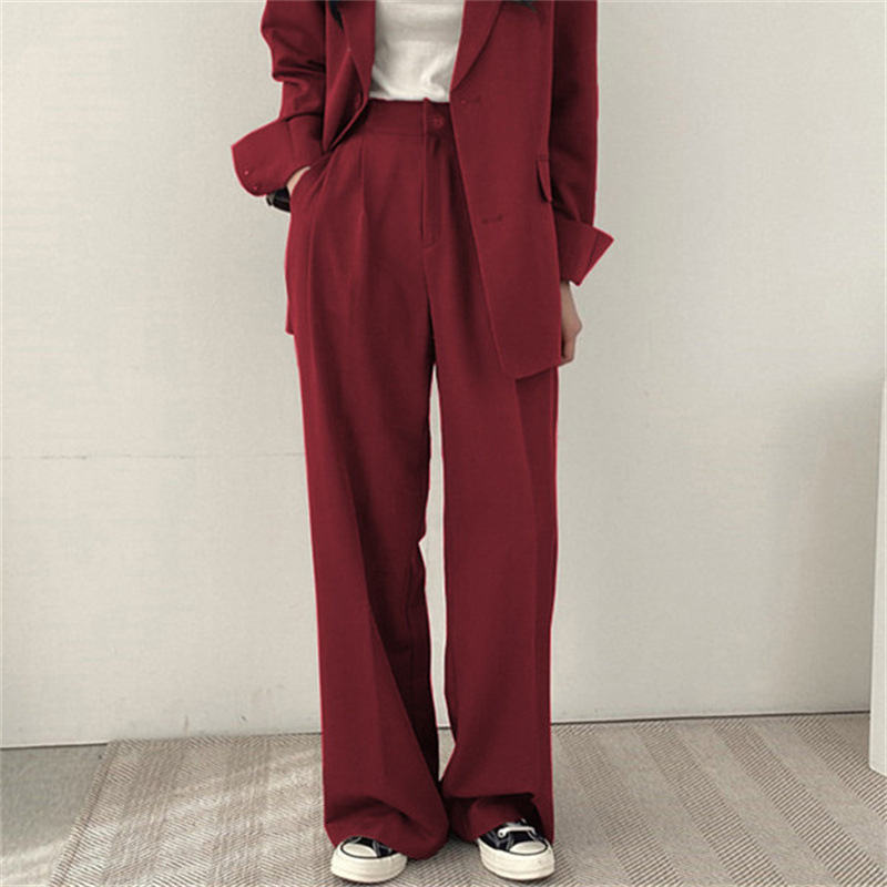 Black suit pants for women in Spring and Autumn 2025, new straight leg hanging feeling, oversized pants, small professional casual cigarette pipe pants Black suit pants for women in Spring and Autumn 2025, new straight leg hanging feeling, oversized pants, small professional casual cigarette pipe pants