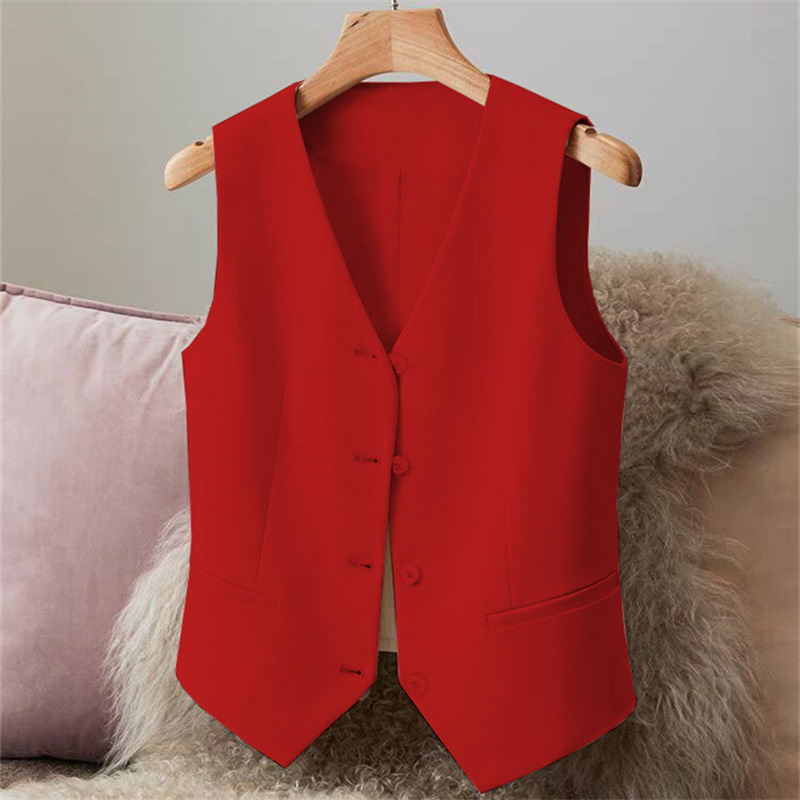 New suit vest, women's vest, spring and autumn style, slim fit, women's outfit, black short style, women's vest, small stature New suit vest, women's vest, spring and autumn style, slim fit, women's outfit, black short style, women's vest, small stature