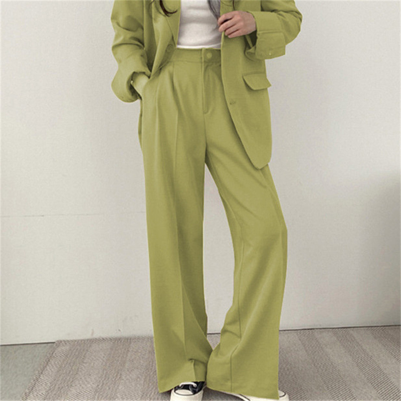 Black suit pants for women in Spring and Autumn 2025, new straight leg hanging feeling, oversized pants, small professional casual cigarette pipe pants Black suit pants for women in Spring and Autumn 2025, new straight leg hanging feeling, oversized pants, small professional casual cigarette pipe pants