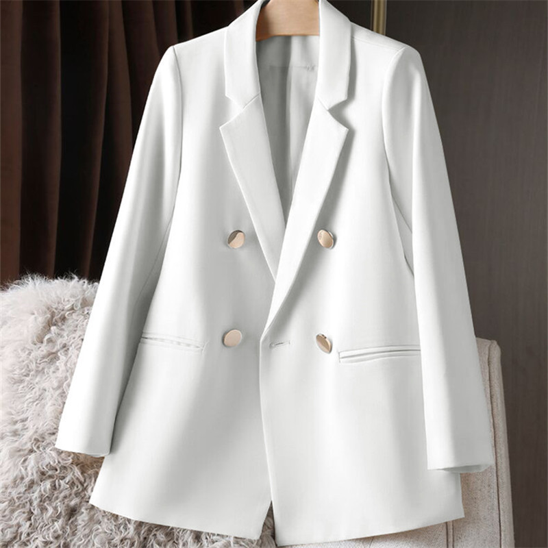 White suit jacket for women, Spring and Autumn 2025 new item, petite Spring and Autumn suit jacket, temperament Korean version casual women