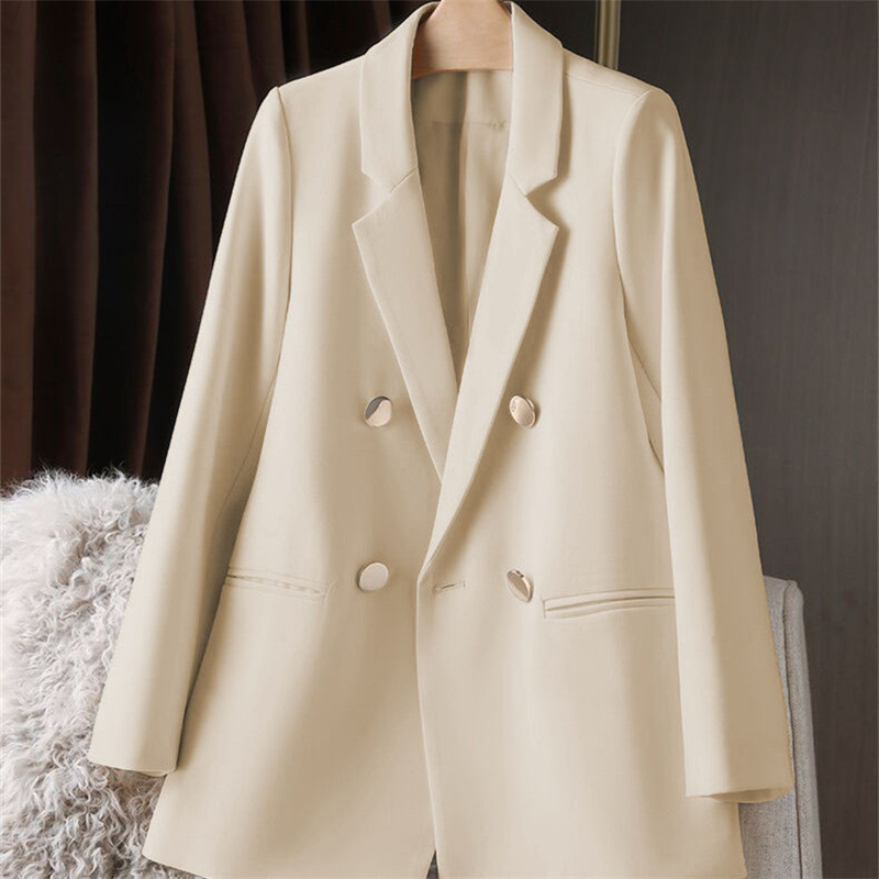 White suit jacket for women, Spring and Autumn 2025 new item, petite Spring and Autumn suit jacket, temperament Korean version casual women White suit jacket for women, Spring and Autumn 2025 new item, petite Spring and Autumn suit jacket, temperament Korean version casual women