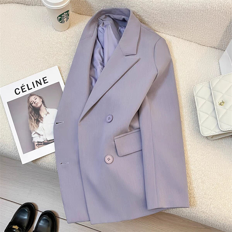 European style suit jacket for women 2025 new spring and autumn hot items, small stature, high-end sense, versatile British style fashion suit