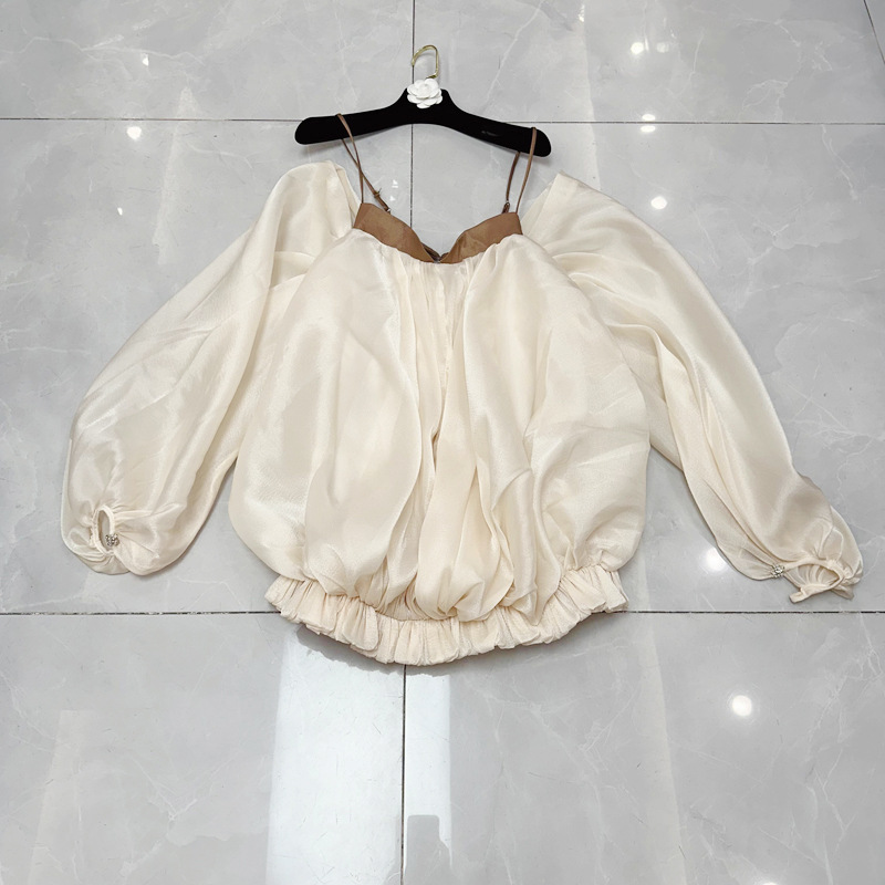 Thirteen Rows Summer New Bubble Age Reducing Pumpkin Strap Fake Two piece Dress Travel Photography Playful A2 # 8929 Thirteen Rows Summer New Bubble Age Reducing Pumpkin Strap Fake Two piece Dress Travel Photography Playful A2 # 8929