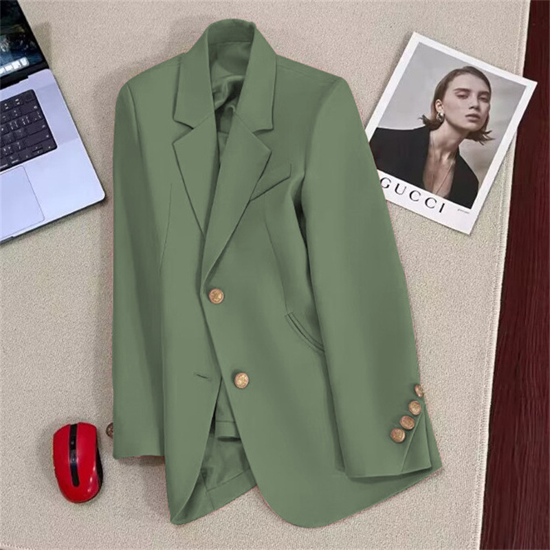 Spring and Autumn suit jacket for petite women 2025 Spring and Autumn new Korean style temperament goddess style niche casual suit Spring and Autumn suit jacket for petite women 2025 Spring and Autumn new Korean style temperament goddess style niche casual suit