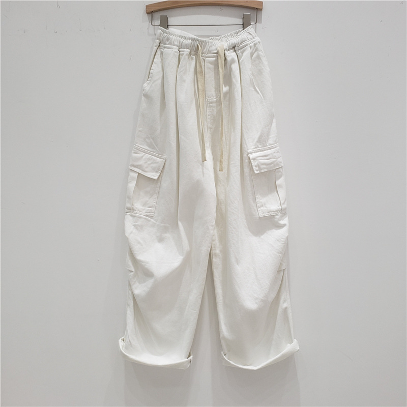 China-Chic American street niche design retro loose silhouette patch pocket overalls casual Harun trousers children fashion China-Chic American street niche design retro loose silhouette patch pocket overalls casual Harun trousers children fashion