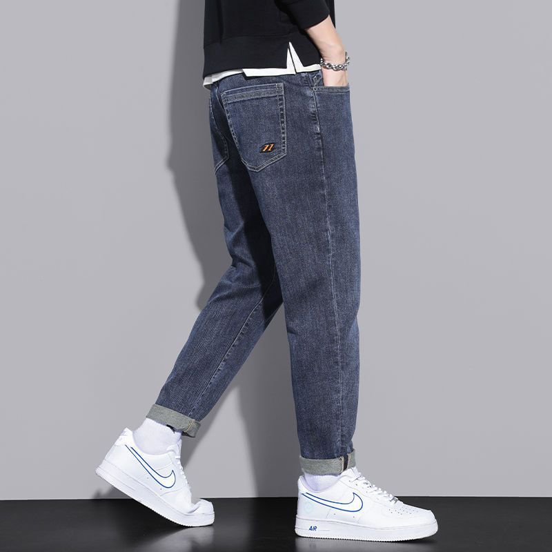 New clothing: straight jeans, men's versatile casual pants, wear-resistant and washable, cross-border wholesale straight leg pants
