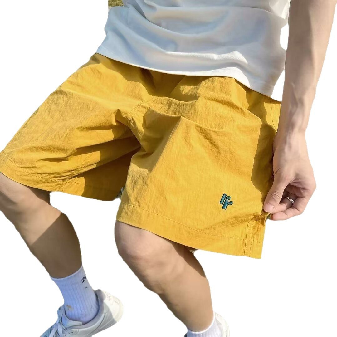Grey quick drying shorts for boys 2025 new spring and summer thin versatile pants, casual loose sports five quarter pants Grey quick drying shorts for boys 2025 new spring and summer thin versatile pants, casual loose sports five quarter pants