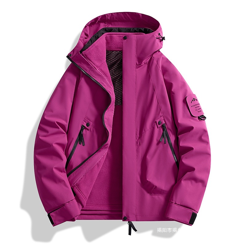 Manufacturer wholesale direct original independent function three in one assault suit for men and women, outdoor windproof thin design, single piece