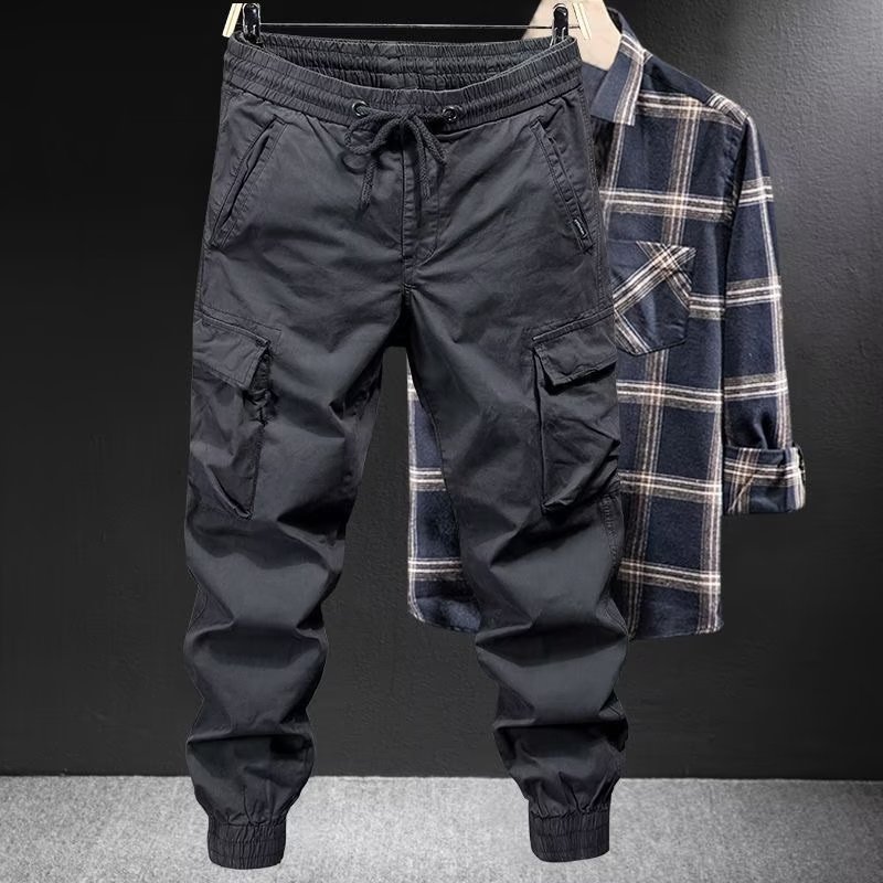 Elastic work pants for men in summer, thin ice silk loose oversized workwear, men's pants, construction site wear-resistant labor protection pants Elastic work pants for men in summer, thin ice silk loose oversized workwear, men's pants, construction site wear-resistant labor protection pants