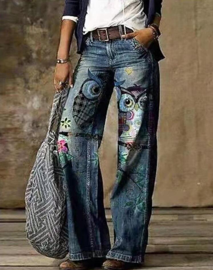 2025 New Cross border Amazon eBay Europe and America Foreign Trade Large Size Women's Jeans Wide Leg Pants Fashion Pants 2025 New Cross border Amazon eBay Europe and America Foreign Trade Large Size Women's Jeans Wide Leg Pants Fashion Pants