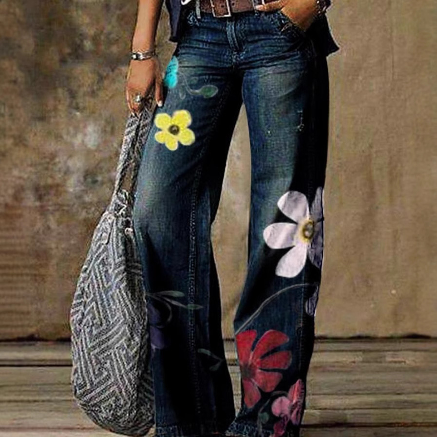 2025 New Cross border Amazon eBay Europe and America Foreign Trade Large Size Women's Jeans Wide Leg Pants Fashion Pants 2025 New Cross border Amazon eBay Europe and America Foreign Trade Large Size Women's Jeans Wide Leg Pants Fashion Pants