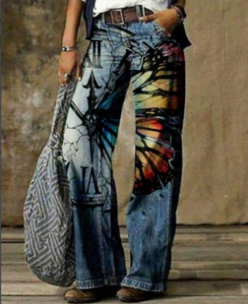 2025 New Cross border Amazon eBay Europe and America Foreign Trade Large Size Women's Jeans Wide Leg Pants Fashion Pants 2025 New Cross border Amazon eBay Europe and America Foreign Trade Large Size Women's Jeans Wide Leg Pants Fashion Pants