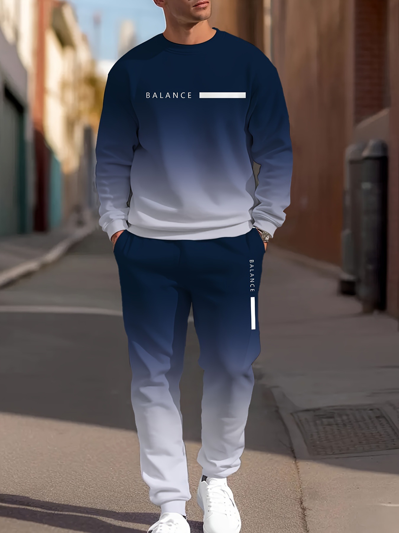 Cross border fashion 3D printed sports and leisure hoodie pants for men in autumn, round neck, simple letter printed Zhejiang style suit Cross border fashion 3D printed sports and leisure hoodie pants for men in autumn, round neck, simple letter printed Zhejiang style suit