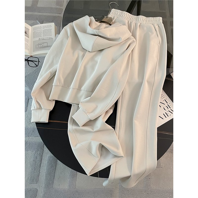 European Sportswear Set for Women's Spring and Autumn 2024 New Style, Trendy and High end, Slim and Fashionable, Two piece Hoodie and Pants Set European Sportswear Set for Women's Spring and Autumn 2024 New Style, Trendy and High end, Slim and Fashionable, Two piece Hoodie and Pants Set