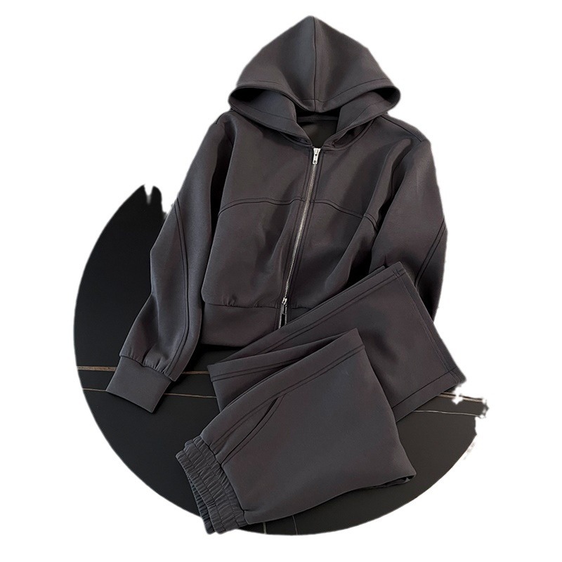 European Sportswear Set for Women's Spring and Autumn 2024 New Style, Trendy and High end, Slim and Fashionable, Two piece Hoodie and Pants Set European Sportswear Set for Women's Spring and Autumn 2024 New Style, Trendy and High end, Slim and Fashionable, Two piece Hoodie and Pants Set