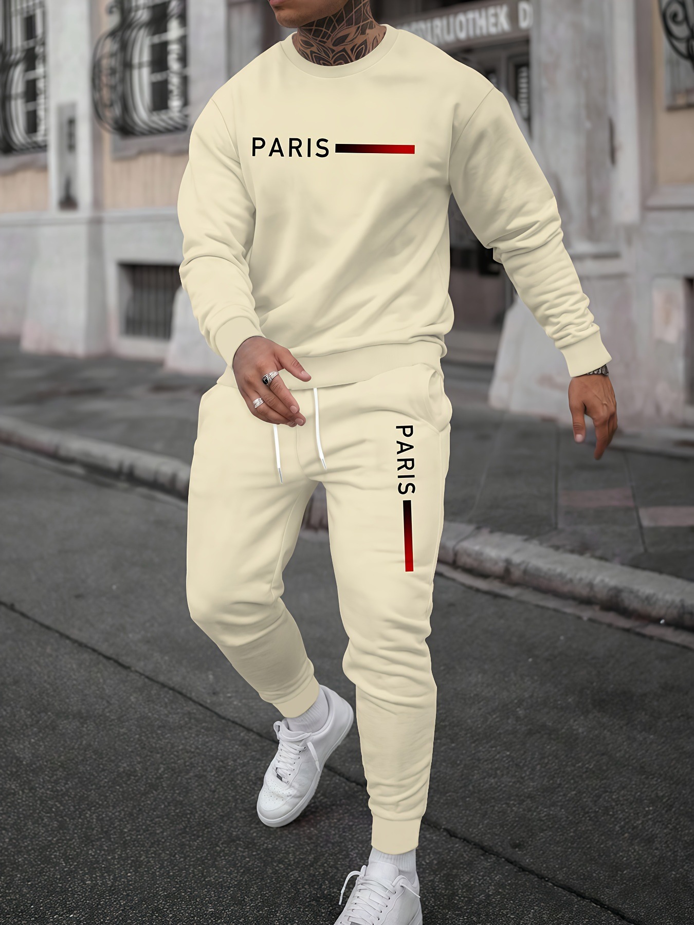 Cross border fashion 3D printed sports and leisure hoodie pants for men in autumn, round neck, simple letter printed Zhejiang style suit Cross border fashion 3D printed sports and leisure hoodie pants for men in autumn, round neck, simple letter printed Zhejiang style suit