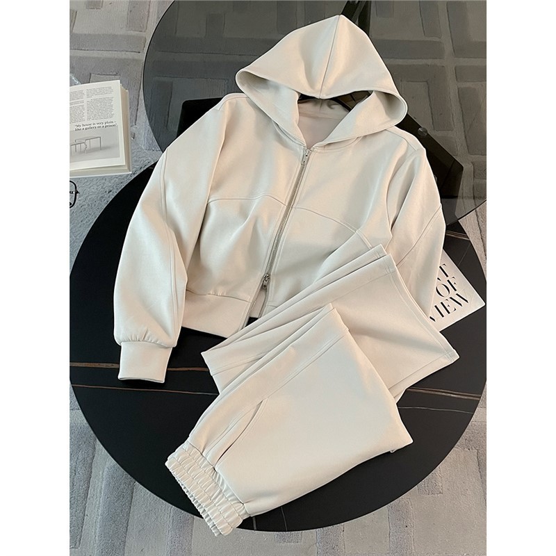 European Sportswear Set for Women's Spring and Autumn 2024 New Style, Trendy and High end, Slim and Fashionable, Two piece Hoodie and Pants Set European Sportswear Set for Women's Spring and Autumn 2024 New Style, Trendy and High end, Slim and Fashionable, Two piece Hoodie and Pants Set