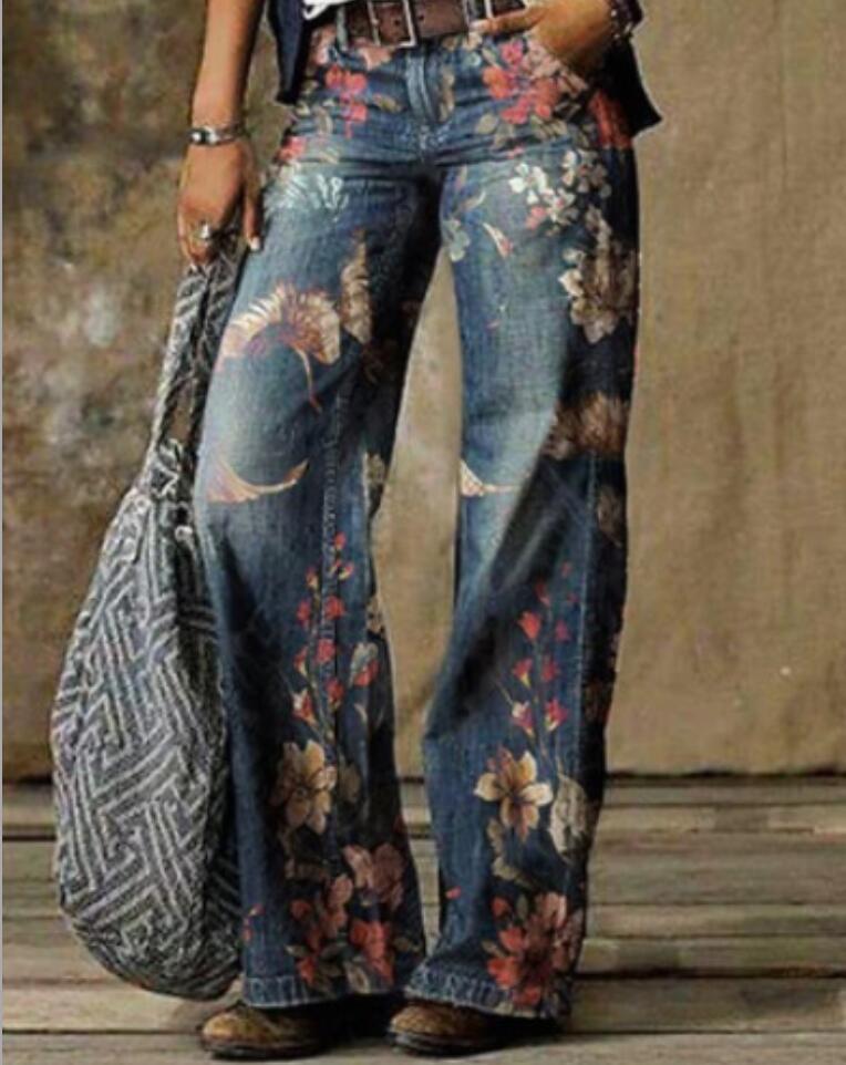 2025 New Cross border Amazon eBay Europe and America Foreign Trade Large Size Women's Jeans Wide Leg Pants Fashion Pants 2025 New Cross border Amazon eBay Europe and America Foreign Trade Large Size Women's Jeans Wide Leg Pants Fashion Pants