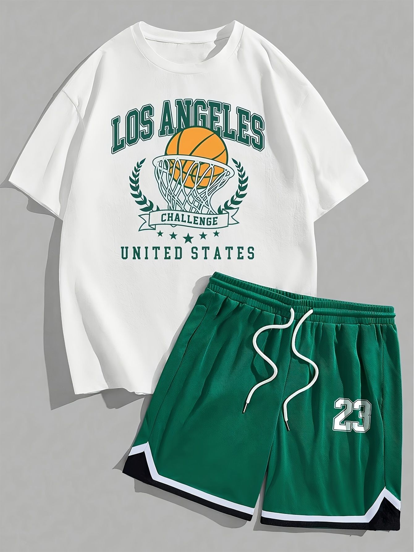 2025 Cross border Hot selling Set Fashion Short sleeved T-shirt Pants Loose Men's 3D Digital Printed Running Two piece Set 2025 Cross border Hot selling Set Fashion Short sleeved T-shirt Pants Loose Men's 3D Digital Printed Running Two piece Set