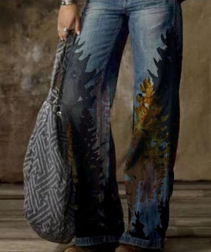 2025 New Cross border Amazon eBay Europe and America Foreign Trade Large Size Women's Jeans Wide Leg Pants Fashion Pants 2025 New Cross border Amazon eBay Europe and America Foreign Trade Large Size Women's Jeans Wide Leg Pants Fashion Pants