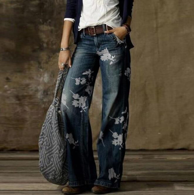 2025 New Cross border Amazon eBay Europe and America Foreign Trade Large Size Women's Jeans Wide Leg Pants Fashion Pants 2025 New Cross border Amazon eBay Europe and America Foreign Trade Large Size Women's Jeans Wide Leg Pants Fashion Pants