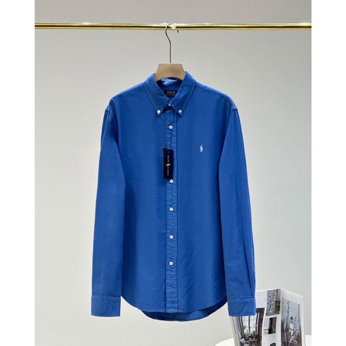 Pony embroidered shirt for women, loose Korean style, simple and high-end design, commuting shirt, fashionable and casual long sleeved top Pony embroidered shirt for women, loose Korean style, simple and high-end design, commuting shirt, fashionable and casual long sleeved top