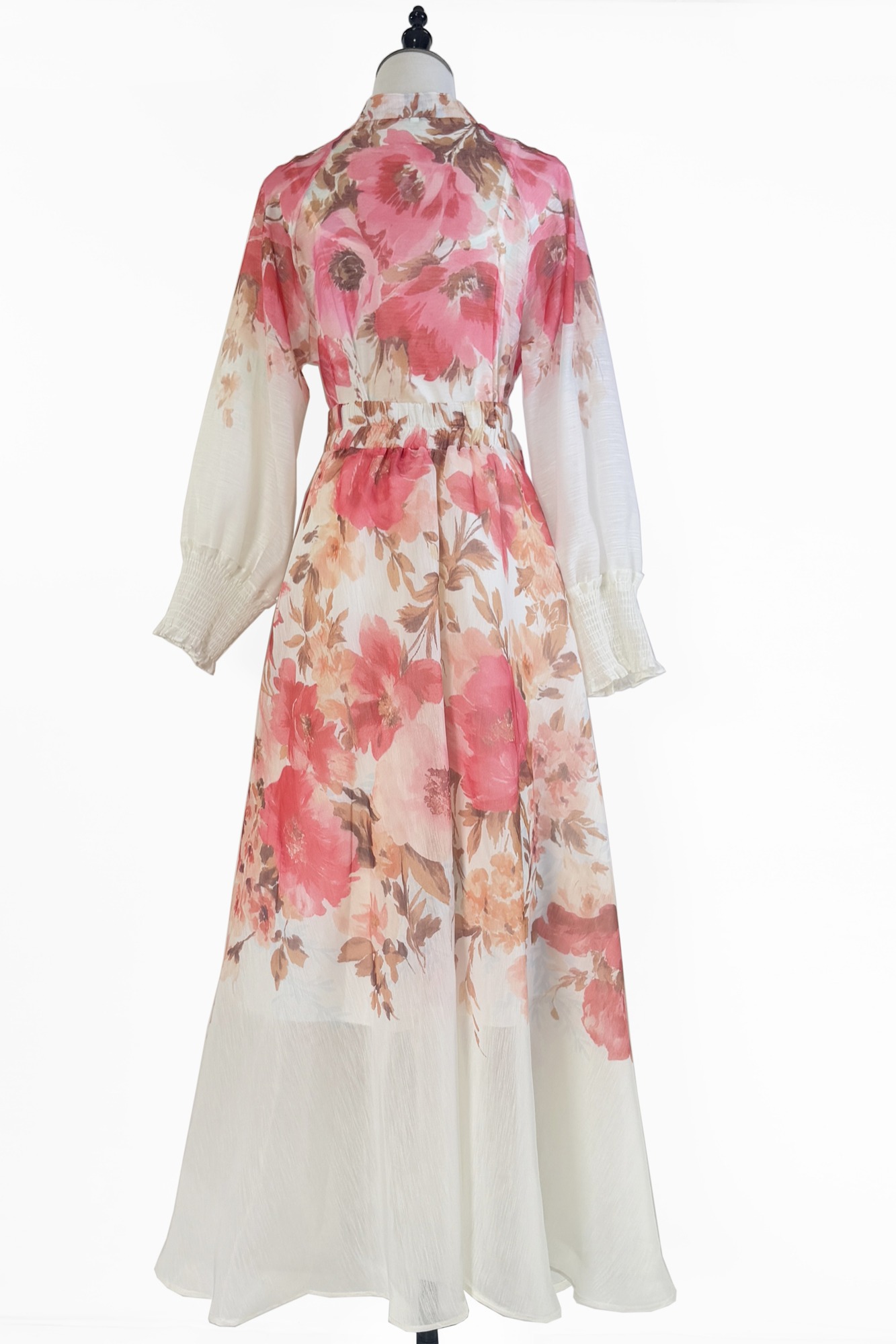 Real time shooting of European and American autumn and winter new retro printed single breasted shirt+high waist and large swing half body long skirt set Real time shooting of European and American autumn and winter new retro printed single breasted shirt+high waist and large swing half body long skirt set