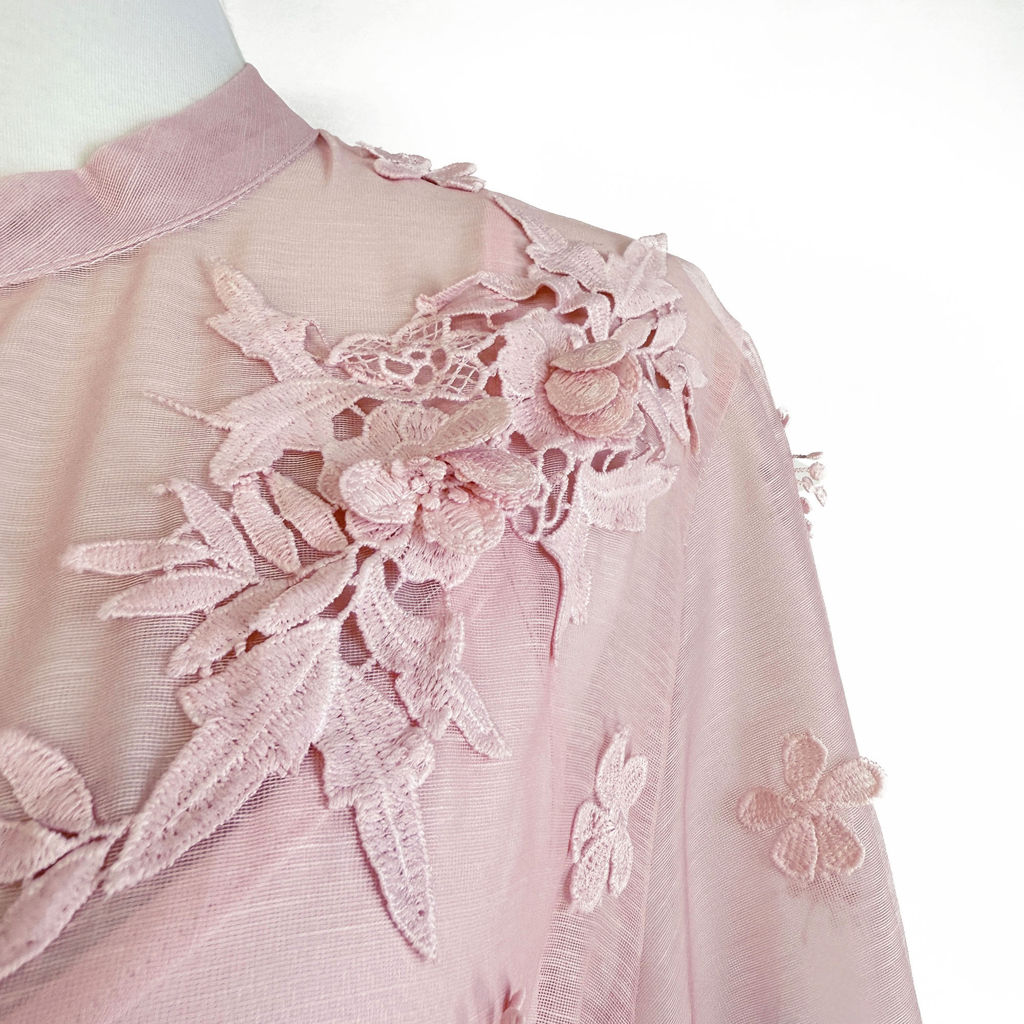 Real shot of Australia's new tropical style printed heavy industry three-dimensional flower splicing long style large swing dress Real shot of Australia's new tropical style printed heavy industry three-dimensional flower splicing long style large swing dress