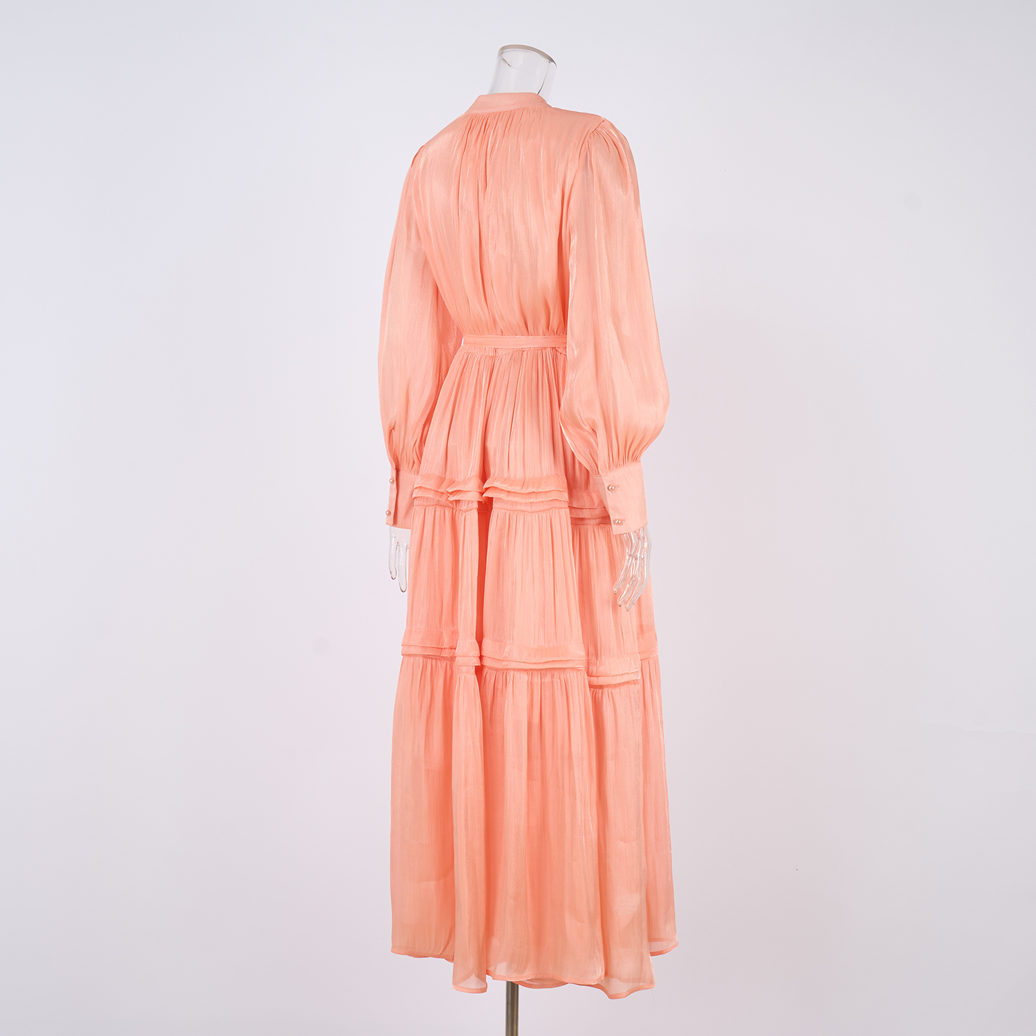 Real shooting of European and American style autumn new women's long sleeved dress with loose waist and slimming temperament long skirt in 8 colors Real shooting of European and American style autumn new women's long sleeved dress with loose waist and slimming temperament long skirt in 8 colors