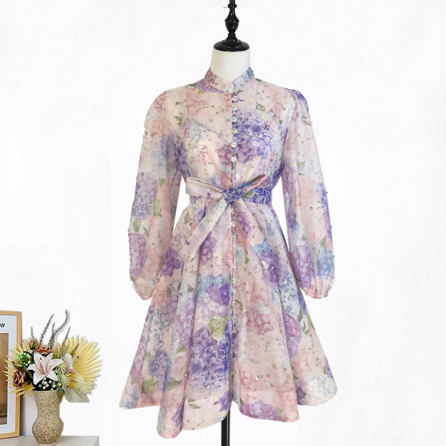 Real shooting French elegant date party big display small skirt blingbling nail bead umbrella skirt dress for women Real shooting French elegant date party big display small skirt blingbling nail bead umbrella skirt dress for women