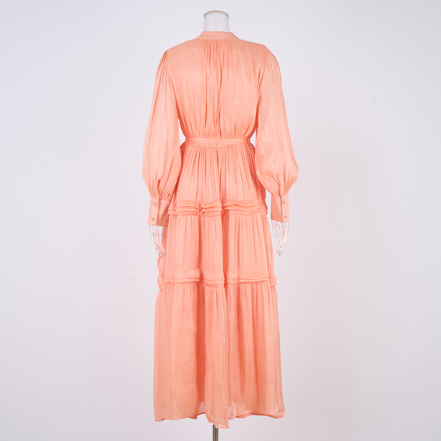 Real shooting of European and American style autumn new women's long sleeved dress with loose waist and slimming temperament long skirt in 8 colors Real shooting of European and American style autumn new women's long sleeved dress with loose waist and slimming temperament long skirt in 8 colors