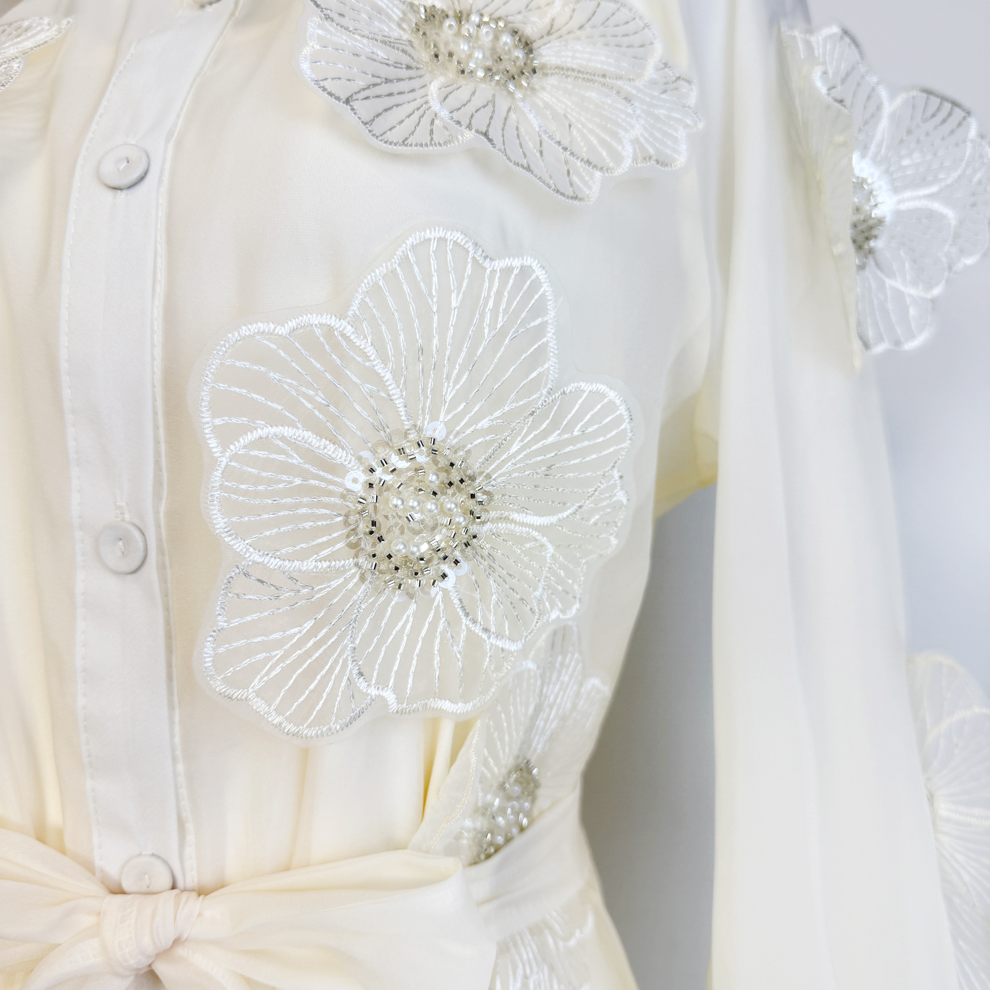 Realistic French dinner party stunning dress, long skirt, summer light luxury flower perspective waist slimming dress Realistic French dinner party stunning dress, long skirt, summer light luxury flower perspective waist slimming dress