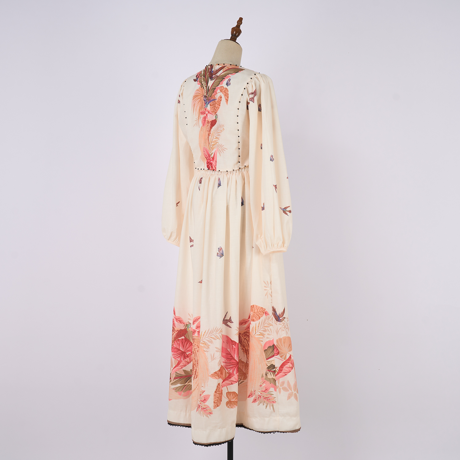 Real time shooting of light luxury and high-end summer vacation floral print lantern sleeves short top and skirt set Real time shooting of light luxury and high-end summer vacation floral print lantern sleeves short top and skirt set