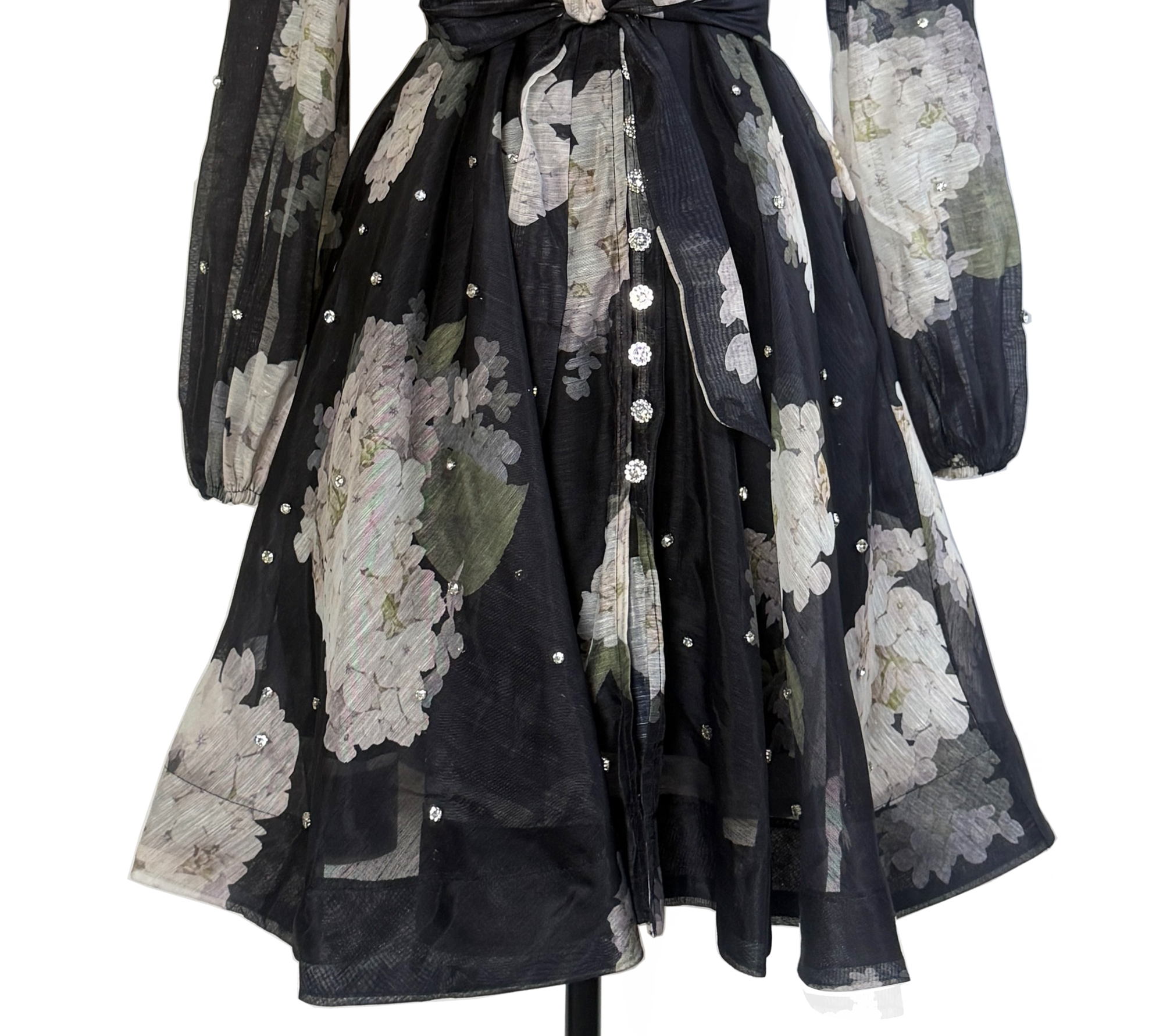 Real shooting French elegant date party big display small skirt blingbling nail bead umbrella skirt dress for women Real shooting French elegant date party big display small skirt blingbling nail bead umbrella skirt dress for women