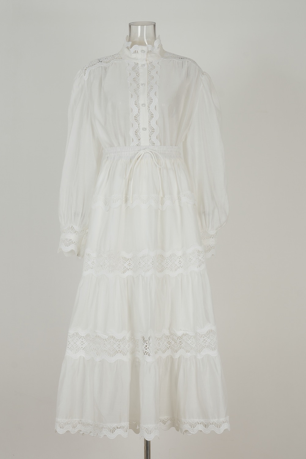 Real time shooting of European, American, British style fake suit dress, heavy-duty solid color lace loose large swing formal dress Real time shooting of European, American, British style fake suit dress, heavy-duty solid color lace loose large swing formal dress