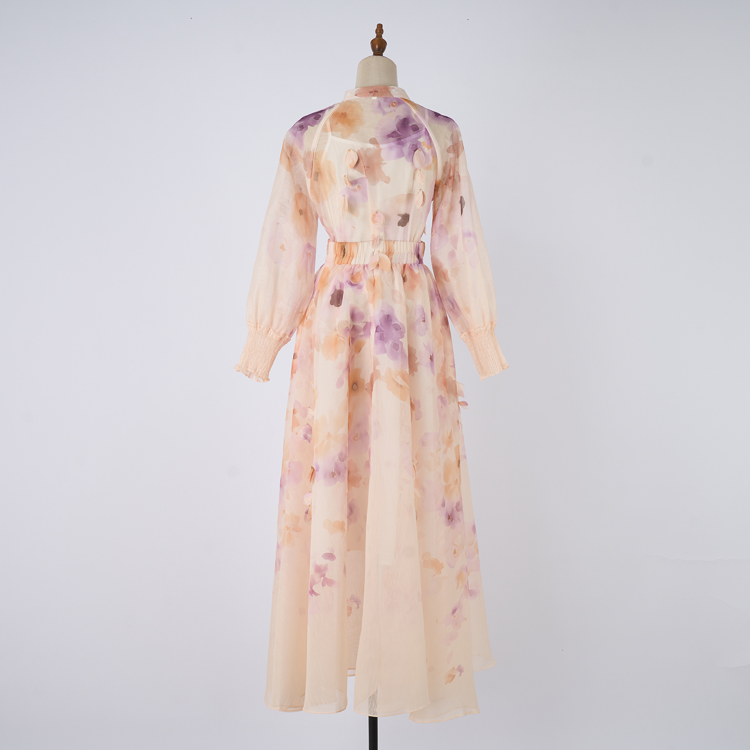 Real shooting new floral print women's shirt+waist cinching slimming A-line skirt set Real shooting new floral print women's shirt+waist cinching slimming A-line skirt set