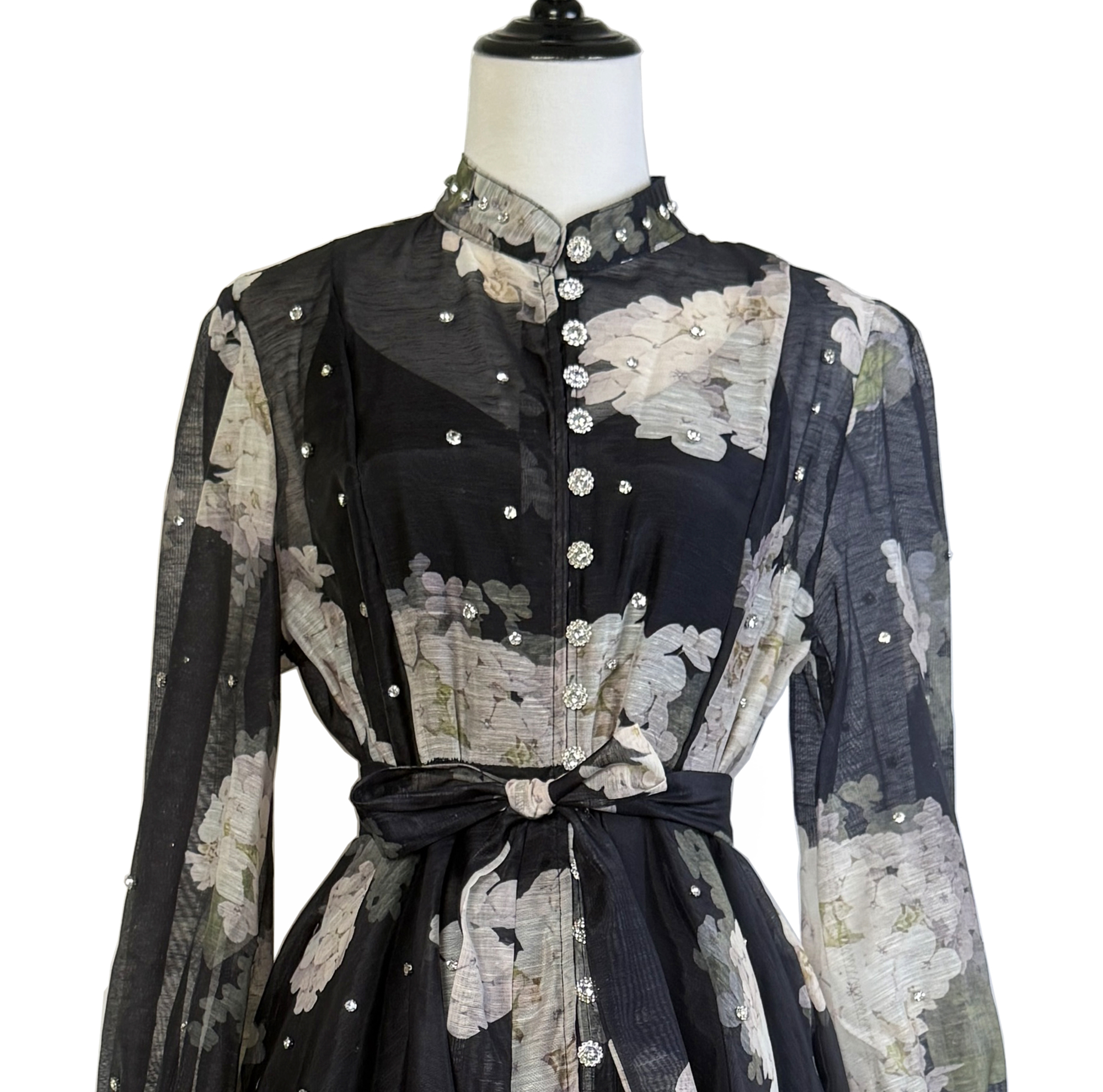 Real shooting French elegant date party big display small skirt blingbling nail bead umbrella skirt dress for women Real shooting French elegant date party big display small skirt blingbling nail bead umbrella skirt dress for women