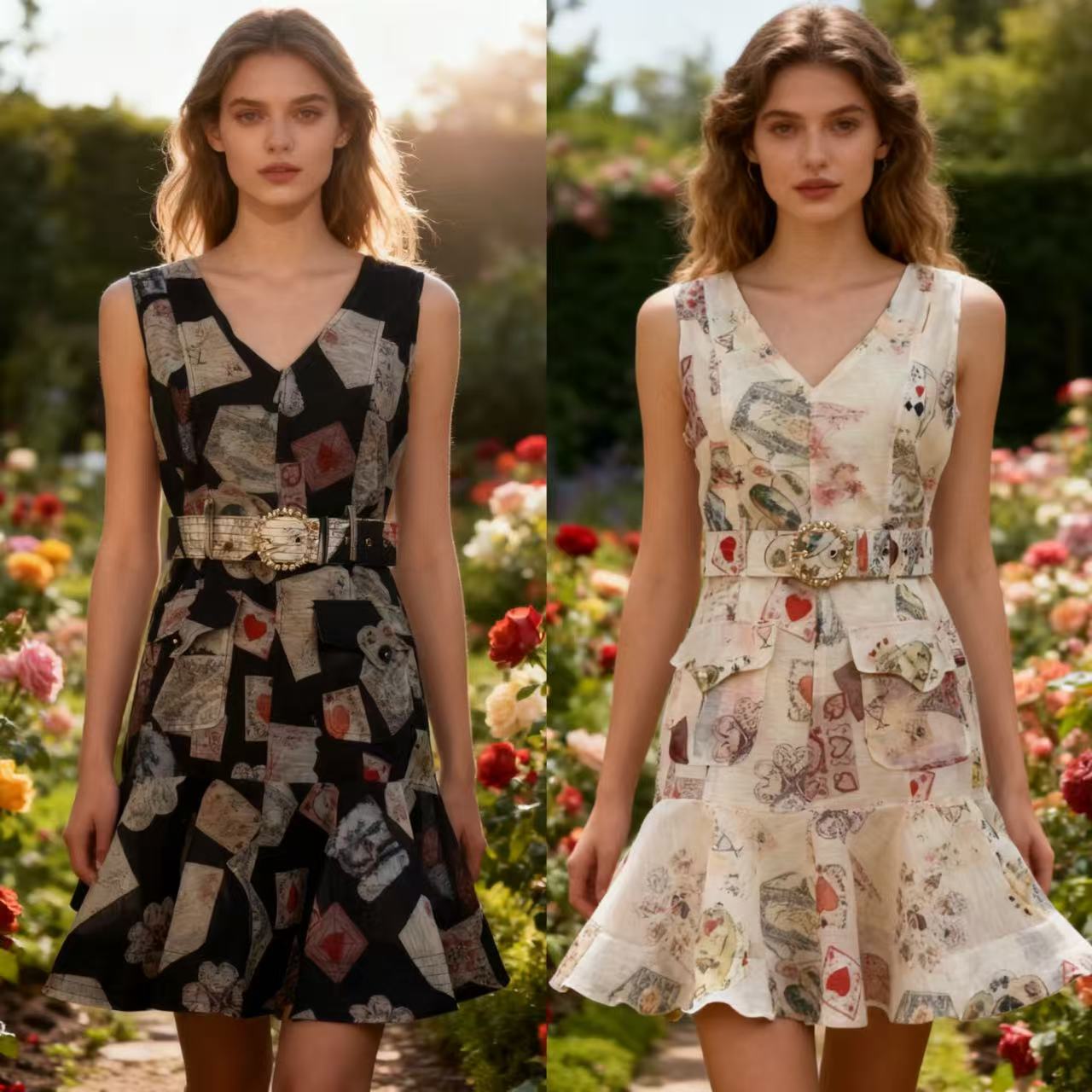 New black printed linen short dress New black printed linen short dress