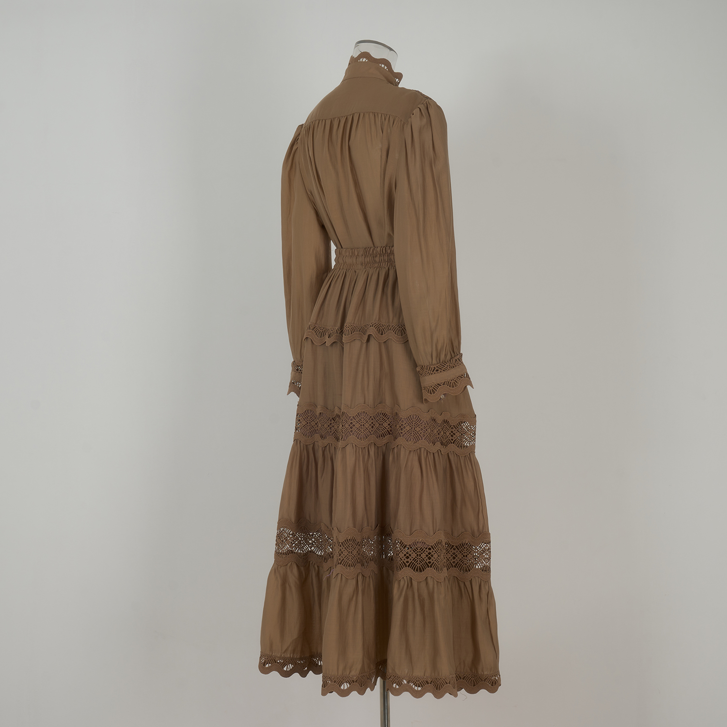 Real time shooting of European, American, British style fake suit dress, heavy-duty solid color lace loose large swing formal dress Real time shooting of European, American, British style fake suit dress, heavy-duty solid color lace loose large swing formal dress