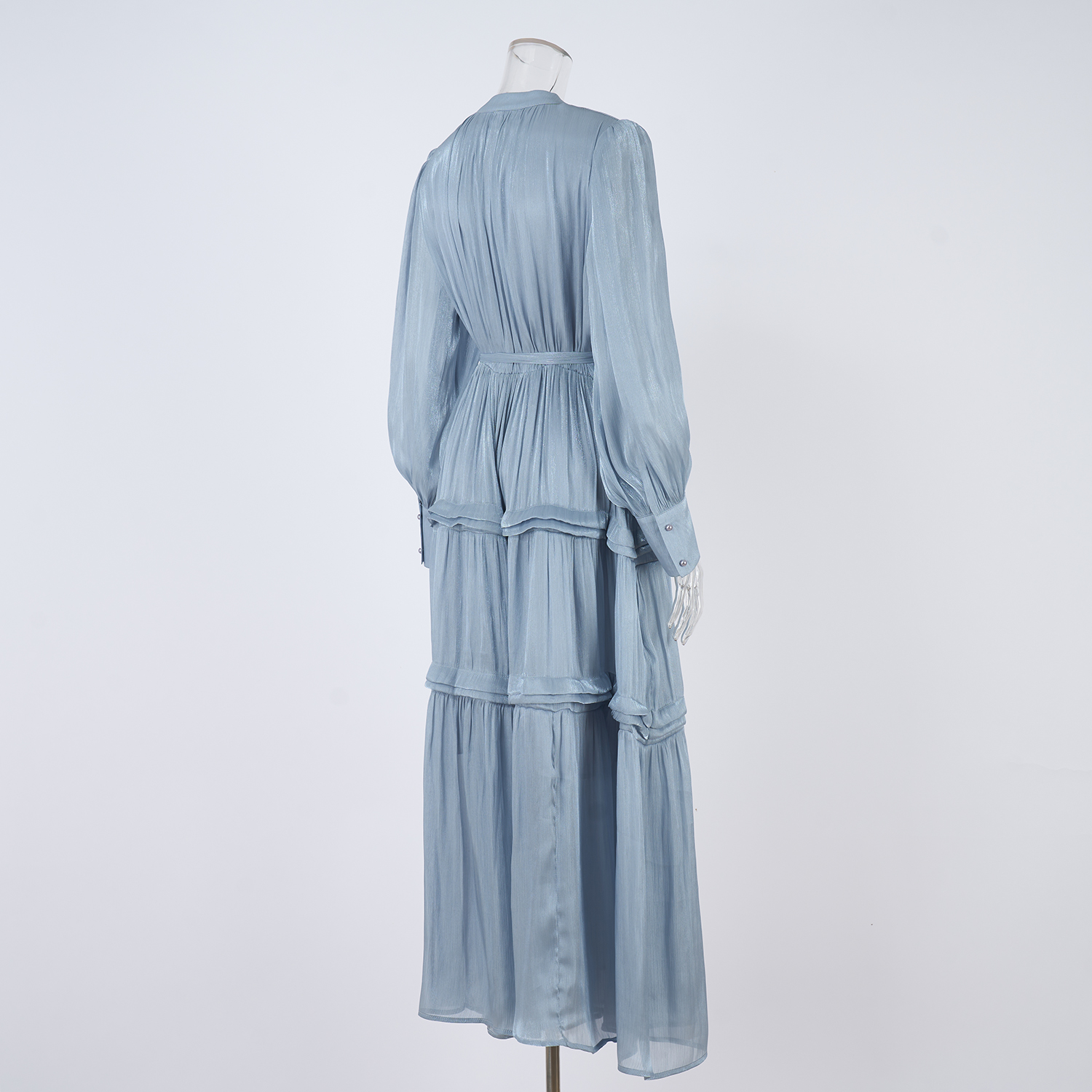 Real shooting of European and American style autumn new women's long sleeved dress with loose waist and slimming temperament long skirt in 8 colors Real shooting of European and American style autumn new women's long sleeved dress with loose waist and slimming temperament long skirt in 8 colors