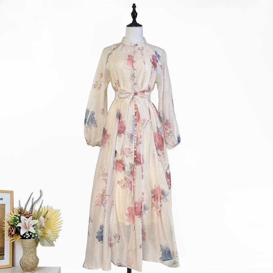 Real time shooting of French black floral dress for tea break, 2025 new high cold imperial style, niche and exquisite skirt Real time shooting of French black floral dress for tea break, 2025 new high cold imperial style, niche and exquisite skirt