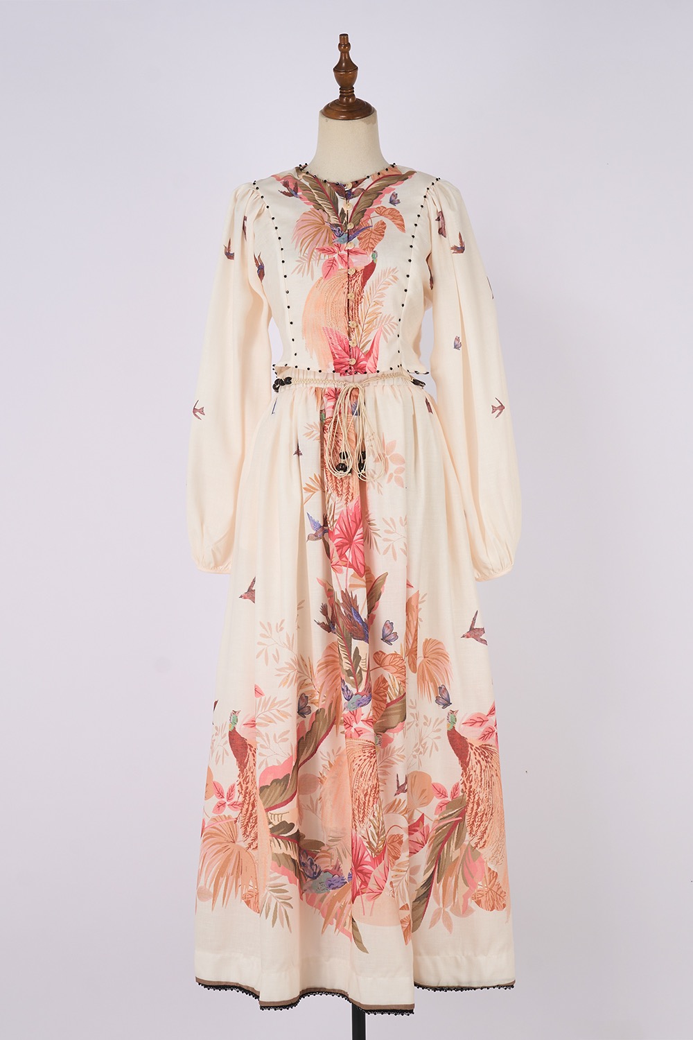 Real time shooting of light luxury and high-end summer vacation floral print lantern sleeves short top and skirt set Real time shooting of light luxury and high-end summer vacation floral print lantern sleeves short top and skirt set