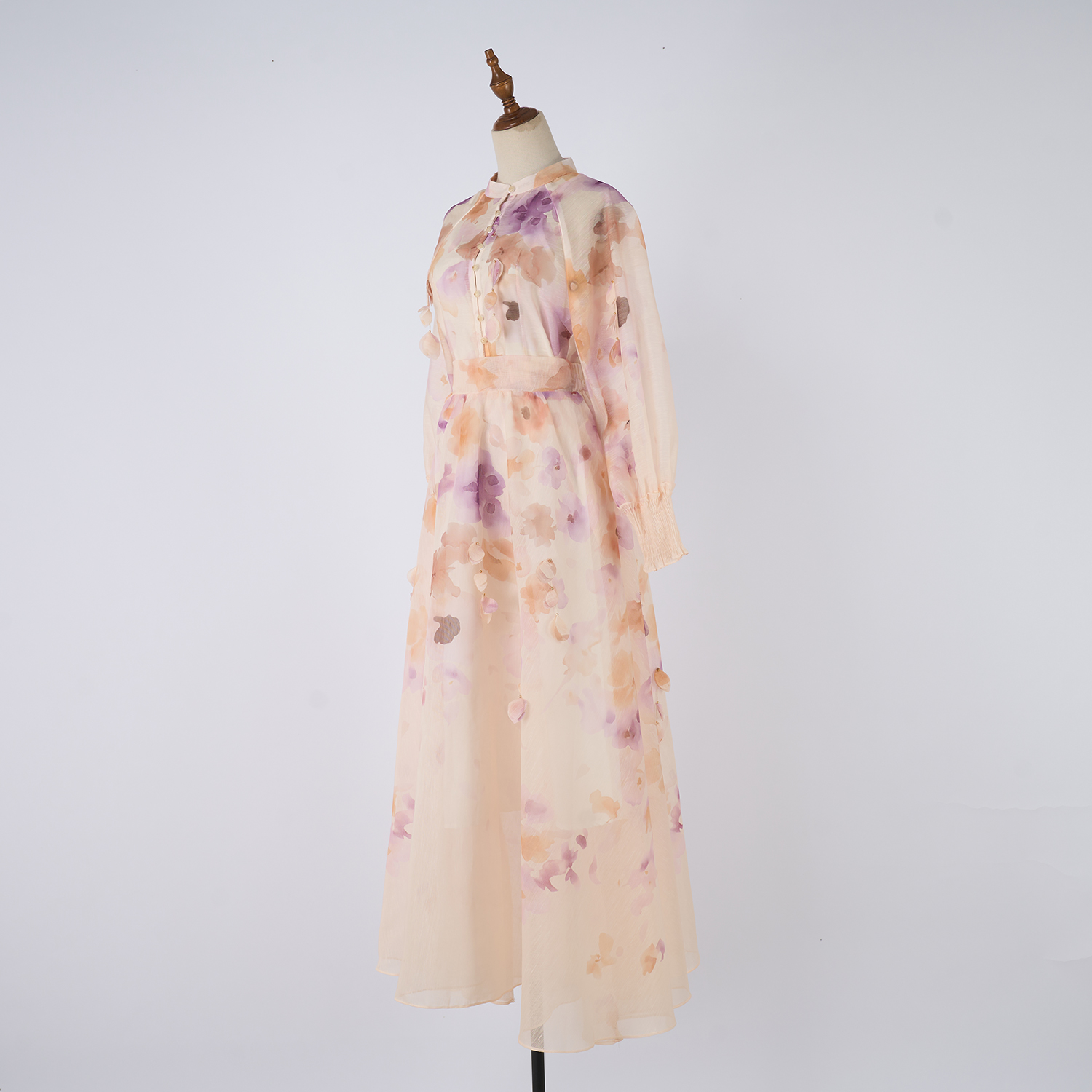 Real shooting new floral print women's shirt+waist cinching slimming A-line skirt set Real shooting new floral print women's shirt+waist cinching slimming A-line skirt set