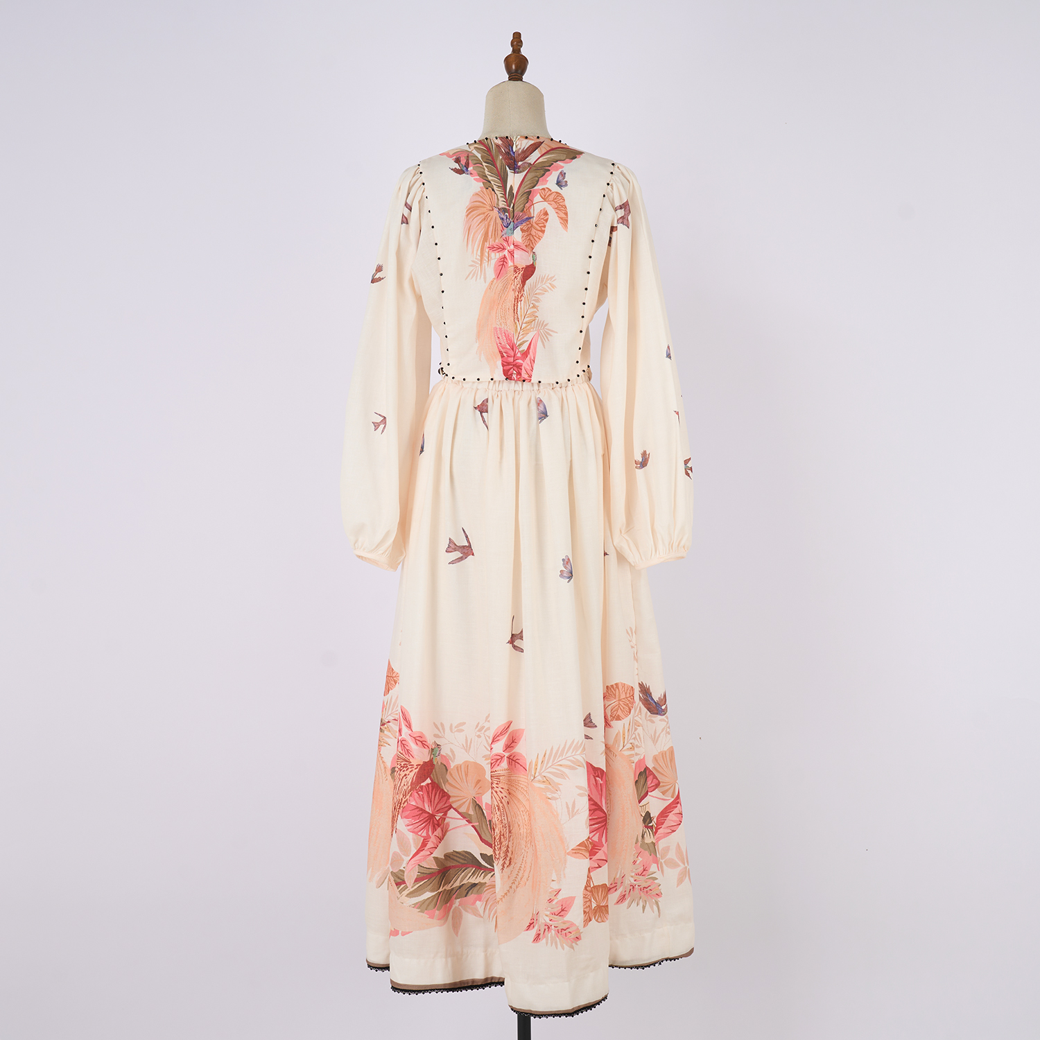 Real time shooting of light luxury and high-end summer vacation floral print lantern sleeves short top and skirt set Real time shooting of light luxury and high-end summer vacation floral print lantern sleeves short top and skirt set